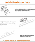 Installation instructions for Sleek Black LED Vanity Light For Bathroom 16 Inch 16W Over Mirror Wall Mounted 6000K Cool White Integrated Fixture
