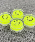 Four Pack Tiny Circular Bubble Levels With Double Sided Adhesive Backing Stick On Spirit Level Gauges 25x10 mm acrylic neon