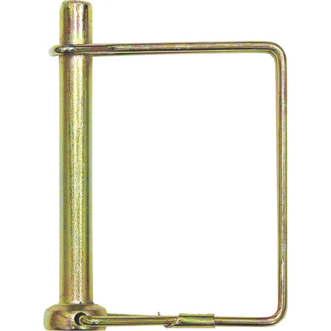 Heavy Duty Snapper Pins 2 Pc Set 1/4 Inch By 2 3/4 Inch Yellow Zinc Plated Locking Ratchet Hole Pins For Shop Crews And Weekend Warriors Solid Grip Quick Swap Design