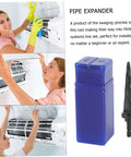Electric Tube Expander With Hexagonal Handle For HVAC Copper Pipes Manual And Drill Compatible Swaging Tool in use