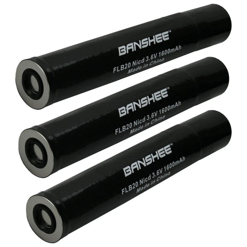 Stinger Series Replacement Battery 3 Pack Beef Up Flashlight Power With 3.6V NiCd 1600mAh Fits Stinger HP XT PolyStinger Pelican M9