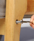 Using Kickass 1/4-20 X 2-1/2 Flat Head Hex Socket Cap Screws, 25 Pack 304 Stainless Steel for securing furniture.