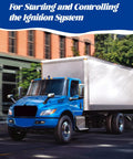 Blue truck representing use of 12V 30A Ignition Switch For 4000 And 8000 Series Trucks With 2 Keys, 11 Pin 4 Position Replacement