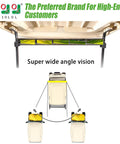 Universal 5 Panel Golf Cart Rear View Mirror With Wide Angle Viewing for EZGO Club Car, showcasing panoramic view