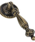 Vintage Zinc Alloy Cabinet Handle Single Hole Round Antique Pull With Bronze Finish For Kitchen And Furniture Hardware Retro Vibe Wardrobe Knob Replacement Large 219 Size, close-up view.