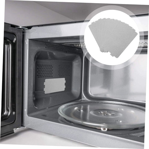 Twenty Pack Microwave Mica Plate Sheets Easy DIY Repair Heat Resistant Insulation installed in microwave oven