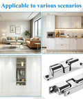 4 Pack Double Ball Tension Double Roller Cabinet Catch 316 Stainless Steel With Mirror Polished Finish in living room, kitchen, wardrobe