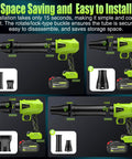 Assembly guide for Cordless Leaf Blower With Battery And Charger 1,000,000 RPM Turbo Motor Beast Power Ultra Lightweight Green