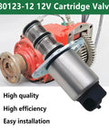 12V Hydraulic Cartridge Solenoid Valve For Chelsea 277 Series PTO Replaces 38012312 with stainless steel body
