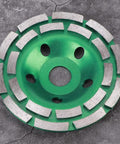 Double Row Diamond Grinding Wheel Disc For Concrete Granite Marble Polishing And Smoothing, Heavy Duty Grinder 125 X 22.2 mm
