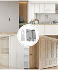 Stainless Steel Door Roller Catch 2 Pack Press To Open Cabinet Latch With Nylon Wheel For Handleless Kitchen And Wardrobe Doors