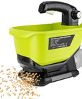 Cordless Grass Seed Spreader For Lawn Care With Ryobi 18V Battery Compatibility Fertilizer And Salt Ice Melt Spreader