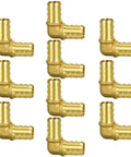 10 Pack Brass PEX Elbow Fittings One Half Inch 90 Degree For PEX Tubing Durable Potable Water Approved SDWA 2014 Compliant