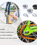 Bike Axle Nuts And Safety Washers Kit For M8 M9.5 M10 Three Sizes Black And Silver Finish on bicycle wheel hubs