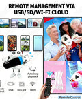 Remote management features of 24 Inch Wall Mounted Advertising Display Screen With Full HD IPS LCD Monitor And 1080P 4K Digital Signage Board.