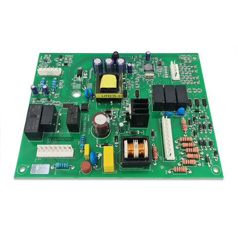 Exact Fit Refrigerator Control Board W10312695 W10312695B for JennAir Kenmore KitchenAid Maytag Amana Dacor, top view, close-up