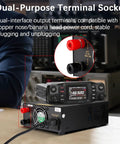 High Current 13.8V DC Bench Power Supply for Ham Radios, 30A Peak, 20A Continuous, dual-purpose terminal socket