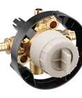 U140XS M-CORE 4 Port Tub And Shower Mixing Valve With Crimp Ring PEX Connections And Stops, Pressure Balancing
