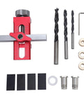 Cabinet Door Installation Jig With Aluminum Alloy Construction Pro Grade Adjustable 0 To 55mm Clamping Range Solid Support Arm Drill Bit Set