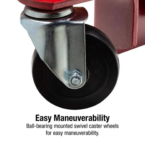 Heavy Duty 300 Pound Clutch Jack With Dual Spline Shafts And Swivel Saddle Built Tough For Easy Transmission Install And No Sweat Undercarriage Work