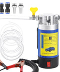 Heavy Duty 12V Electric Oil Extractor Pump For Slick Engine Swaps And Hassle Free Transmission Fluid Removal Dipstick Extraction Tool. Includes pump, hoses, and clamps.