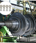 Built Tough Four Pack Fish Eye Threaded Rod End Bearings Featuring Durable Copper Housings For Rock Solid Industrial Linkages, displayed with heavy machinery.