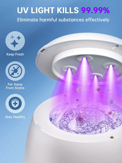 Pro Grade Ultrasonic Retainer Cleaner Machine With 45kHz Power For Night Guards Braces Aligners Toothbrushes And Jewelry 200ml