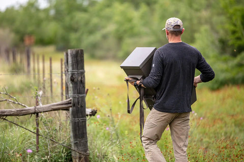 EZ Deer Tree All Season Protein Feeder In Green Hides And Dispenses Corn Rice Bran Nut Blocks Efficiently Keeps Wildlife Attractants Fresh Safe For Your Farm Yard Setup Easy Install Design