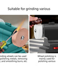 Ultimate 18v Cordless Grinder With Dual Wheels For Sanding Polishing And Deburring, showcasing grinding wheels in action.