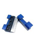 Slick 4 Inch Vise Brake Die Set With Magnetic Side Mount for sheet metal bending, showing removable segmented fingers.