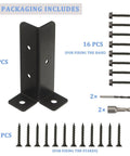 8Pcs Adjustable Post Anchor Brackets Kit Heavy Duty Wood Fence Base Brackets Fits 1.5x1.5 2x2 2x4 4x4 Includes screws and drill bits