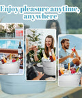 Two Pack Four Gallon Galvanized Ice Buckets With Handles For Parties Portable Beverage Tub Keep Bottles Cans And Ice Chill At Any Event Includes Ice Scoop For Easy Ice Refill And A Durable Metal Tub