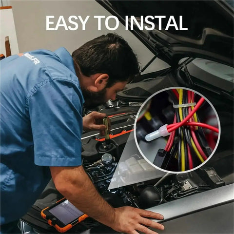 Dope 580Pcs Closed End Crimp Connector Kit Nylon Wire Caps For 22-16/16-14/12-10 AWG Cables With Translucent Shield And Tin Plated Copper Ferrule For Top Tier Electrical Work And Safety. Car engine wire install
