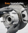 Front Wheel Hub Bearing Assembly Set 513298 installation on brake disc assembly for 2008-2013 Nissan Rogue, 2WD