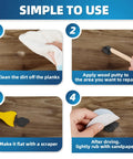 Step-by-step guide using Black Wood Filler Paste Kit High Performance Wood Hole Filler For Cracks And Dings Paintable Stainable Sandable Quick Drying Easy Finish That Never Shrinks Or Cracks 9.87 Ounce