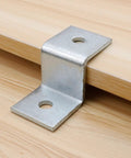 8 Pack Heavy Duty Z Brackets For 1.57 x 1.57 Inch Strut Channel 2 Hole Mounting on wood surface