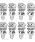 Heavy Duty Double Head Tire Studs 50 Pc Pack Tungsten Steel Anti Skid Screws for Trucks Forklifts close-up view of eight ice grip screws