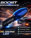 2026 Upgraded Fuel Saver Device For Cars, Smart Gas Economizer With Voltage Stabilizer, Plug In, Image of Device and Car