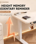 Rock Smooth Electric Height Adjustable Desk With Walnut And White Finish featuring Quiet Lift Motor And Memory Presets Perfect Sit Stand Workstation For Office Gaming Or Creative Projects At 63x24 Inches with height adjustment feature.