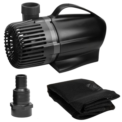 Waterfall Pond Pump 2300 GPH With Anti Clog Technology Energy Efficient And Quiet Easy Assembly accessories included