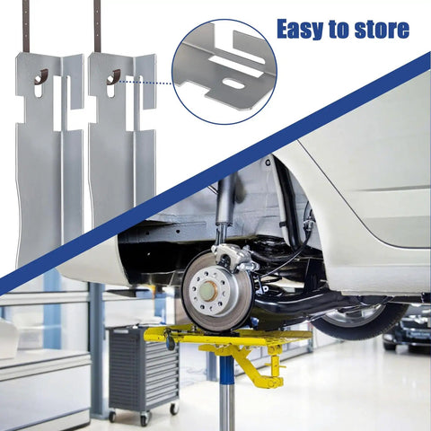 Precision Wheel Alignment Tool Kit With Two Pack Calibration Plates And Dual Measure Tape Straight Up Diy Automotive Gauge for easy storage of steel toe plates.