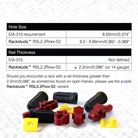 R100 Series II Server Rack Screws 100 Pack Front Install Cage Nut Replacement For 19 Inch Racks, red screws and nuts