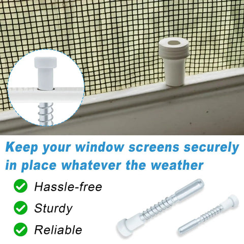 14 Pack Aluminum Window Screen Plunger Latches With Cap Pins And Springs Slick Hella Secure Replacement Clips For A Knockout Hold.