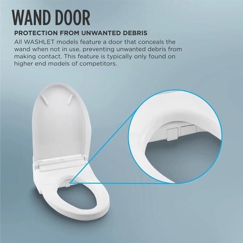 Rock Solid Elongated Bidet Toilet Seat Featuring Slick Premist Tech And Self Washing Ewater Plus Wand Providing Top Notch Heated Contoured Cushion Smooth Water Spray Cotton White