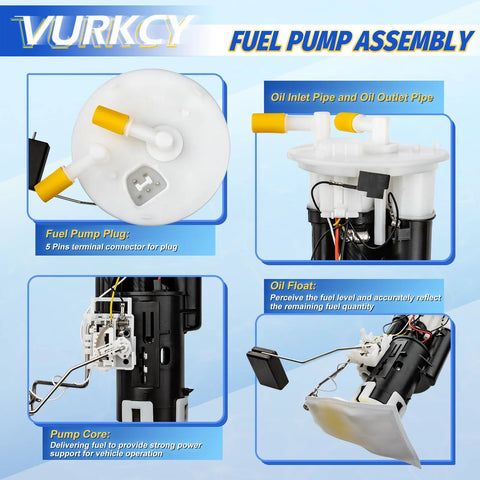 Electric Fuel Pump Assembly With Sending Unit For Acura CL 2001 2002 V6 3.2L And Acura TL 1999 2001 V6 3.2L And Honda Accord 1998 2002 L4