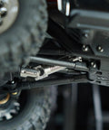 Premium Stainless Steel Center Drive Shafts For Hpi Venture 18 And Cr18p Rc Vehicles mounted in off-road vehicle chassis, showcasing durability.
