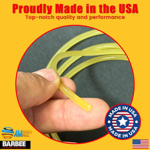 Close-up of hand holding a yellow component from Stic-Tite Aluminum Radiator Repair Tool For Leaks And Damage