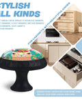 Crystal Alpaca Floral Mushroom Cabinet Knobs Glass Drawer Pulls For Dope Home Decor Dressers Kitchens And Bathrooms