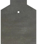 Front view of AR500 Steel Target Built Tough 12x24 Inch B and C Zone IPSC IDPA Three Eighth Inch Thick Gong Silhouette Target with hole.