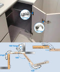 Top Shelf Soft Close Cabinet Hinges Include 165 And 135 Degree Options with 35mm and 37mm configurations for frameless doors.
